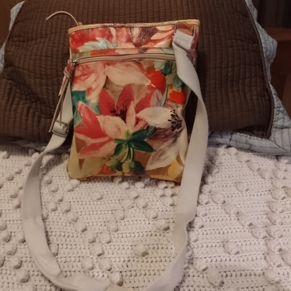 Maurizio Taiuti Multicolor Floral Crossbody Bag